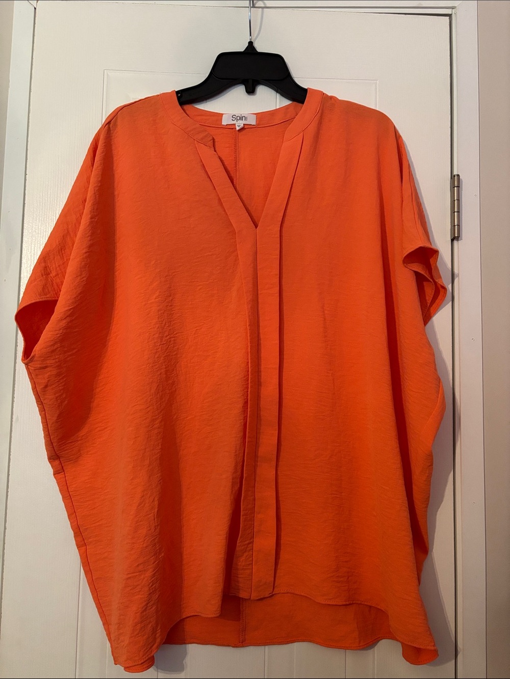 Spin Orange Relaxed Women's Blouse